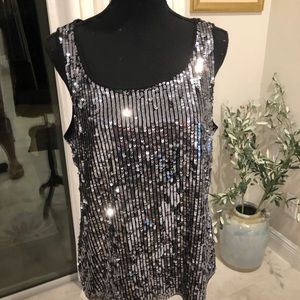 Chico’s Sequin party tank